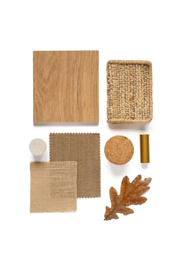 Moodboard pour finition Amande