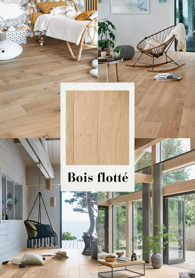 Photos d'ambiance avec parquet Bois flotté