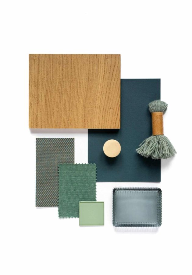 Moodboard parquet satiné