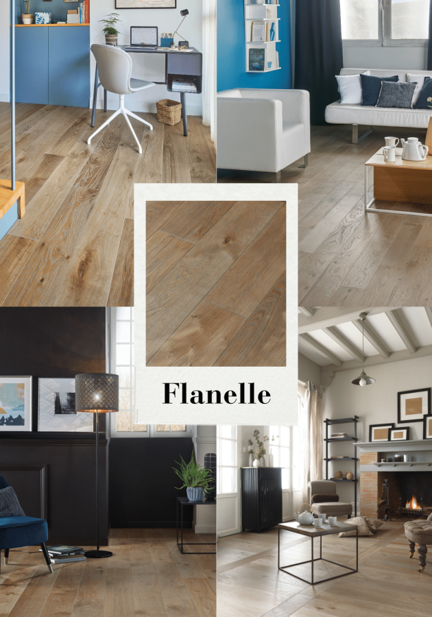 Photos d'ambiance avec parquet Flanelle