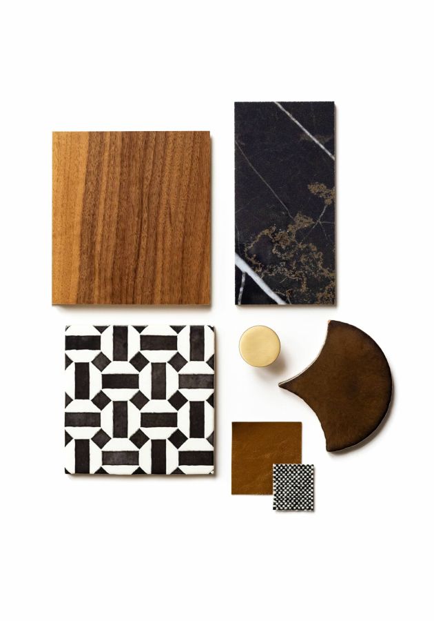 Moodboard parquet Noyer