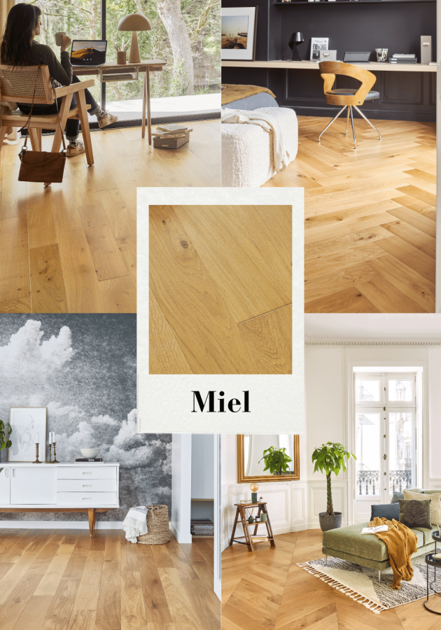 Photos d'ambiance finition Miel