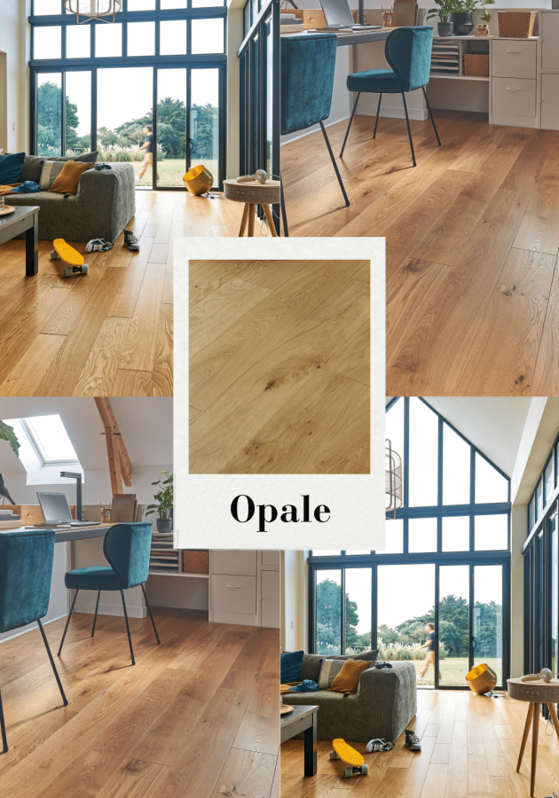 Photos d'ambiance avec parquet Opale