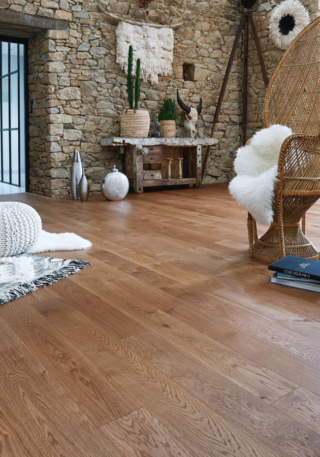Photo d'ambiance parquet Chêne Authentique Cuir, Diva 139