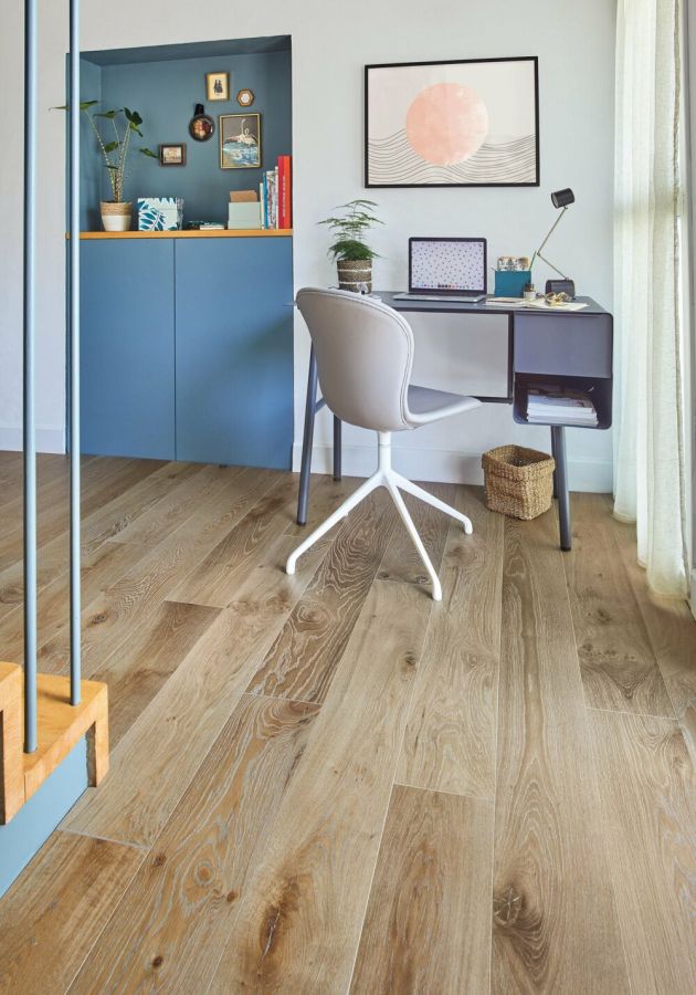 Photo d'ambiance parquet Chêne Zenitude Flanelle, Diva 184