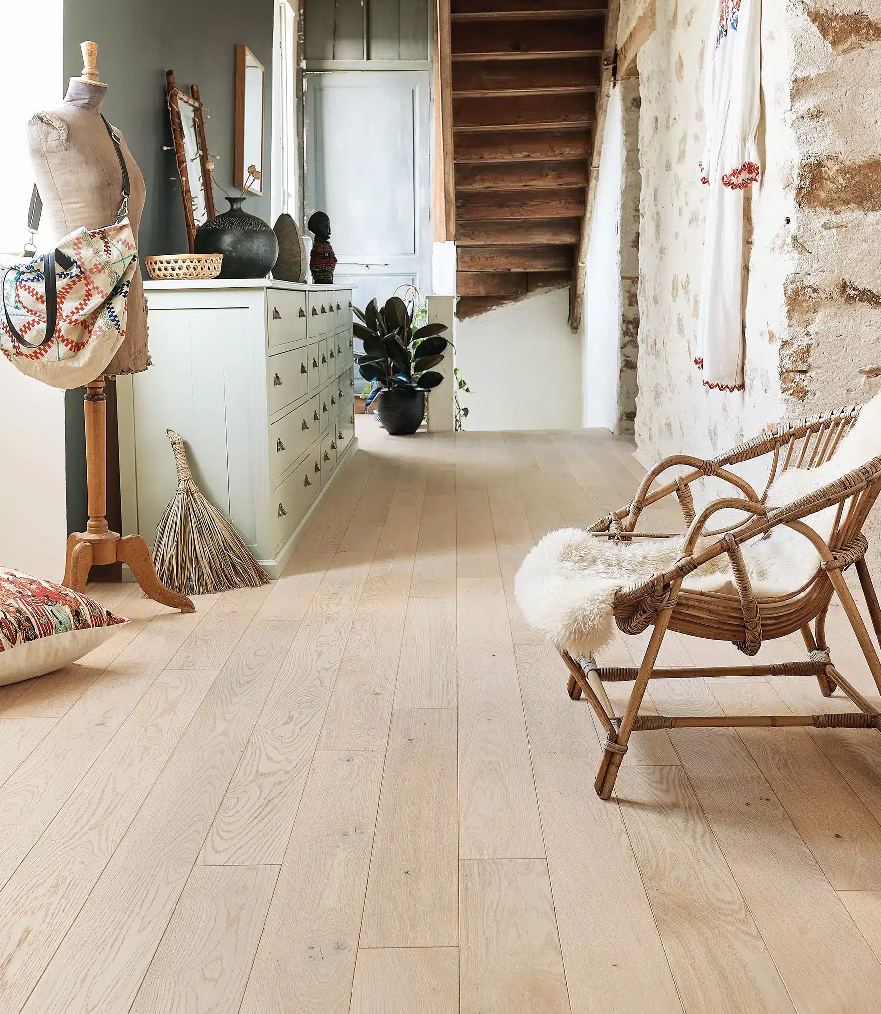 Parquet contrecollé - GREY DIVA 184 - PANAGET - en chêne / huilé / brossé