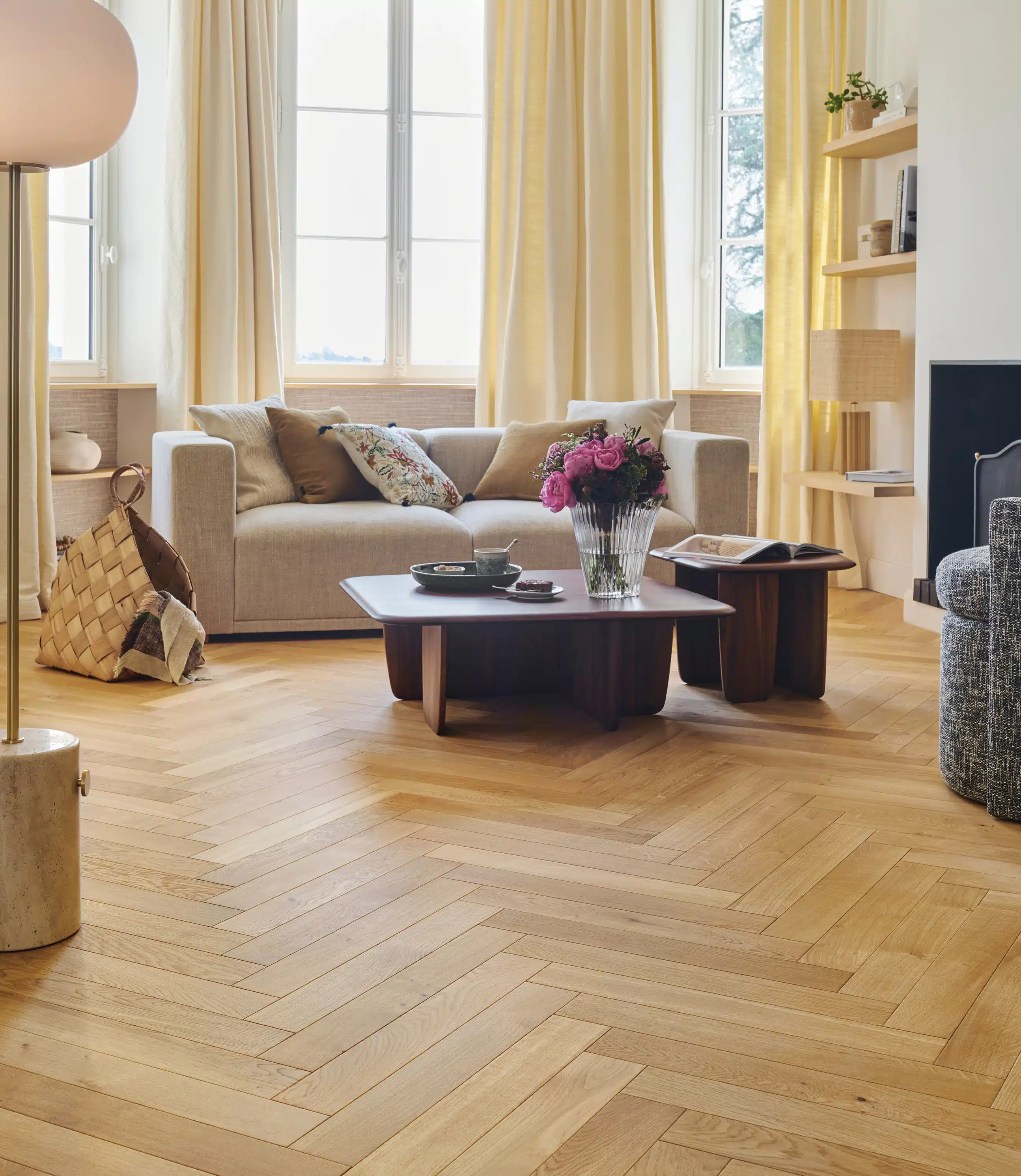 1020644 - French oak Classic/Authentic Topaze, Herringbone 90